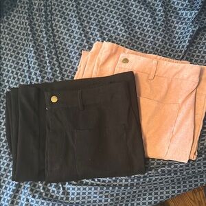 Black and Pink Wide Leg Corduroy Set